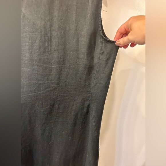 J. Jill Love Linen High Low Black Dress - Picture 4 of 8